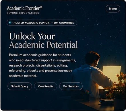 Academic Frontier website homepage screenshot