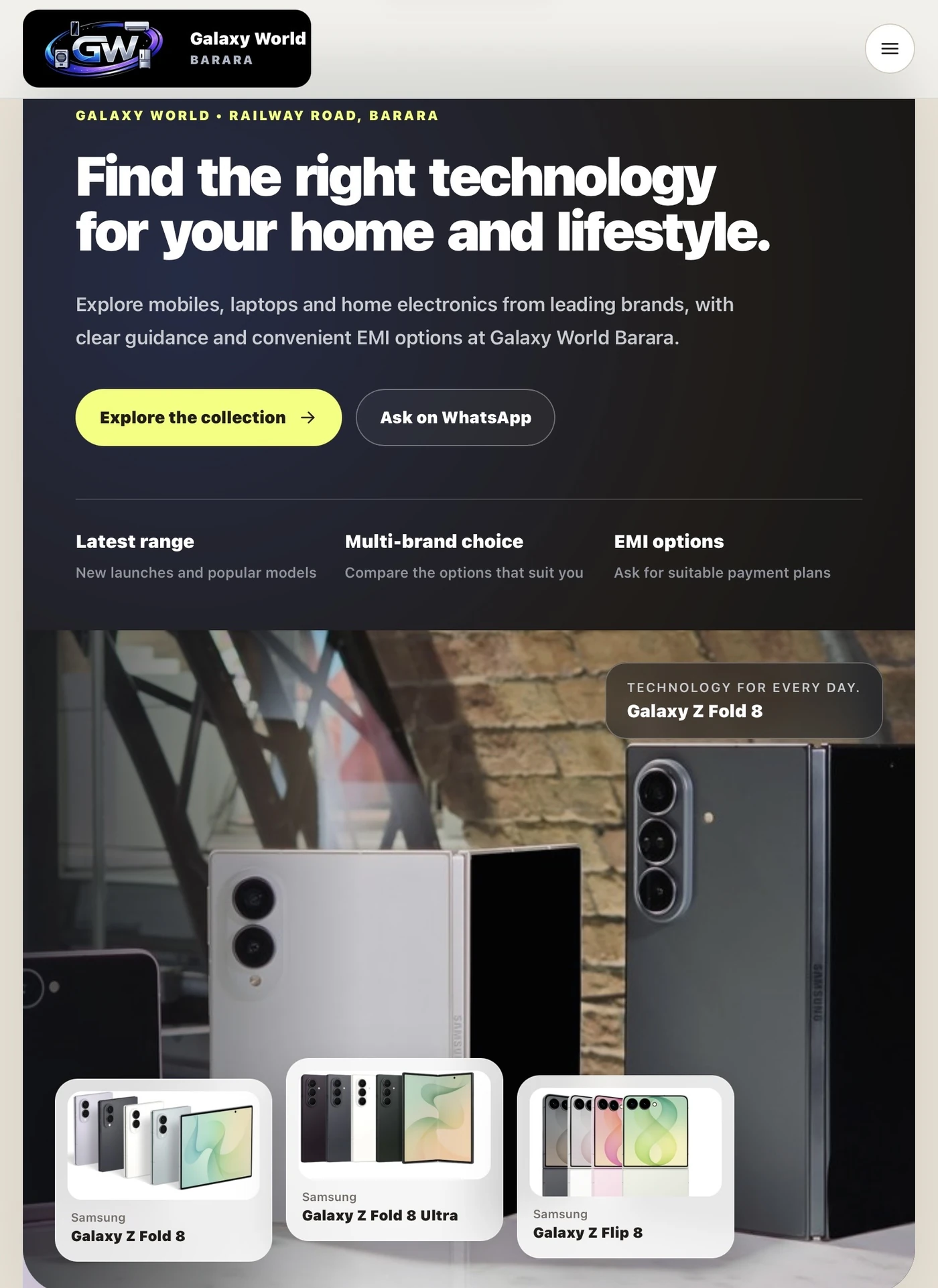 Galaxy World Barara website cover